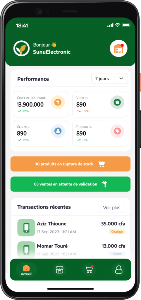 Japaler+ application de gestion commerciale au Sénégal